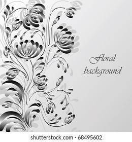 Floral background for text