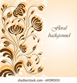 Floral background for text