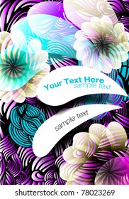 floral background for text