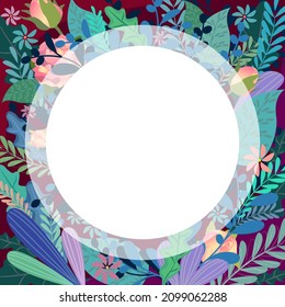 Floral background for text. Suitable for social media posts, mobile apps, cards, invitations, banners design and internet ads