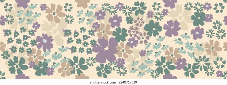 Blumenhintergrund für Textilien, Badeanzug, Musterabdeckung, Oberfläche, Tapete, Geschenkverpackung.	