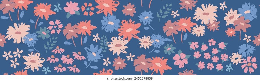 Floral background for textile, swimsuit, pattern covers, surface, wallpaper, gift wrap.