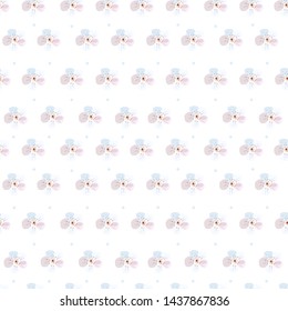 Floral background for textile, wallpapers, wrapping, paper. Cherry flowers