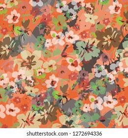 Floral background for textiles.