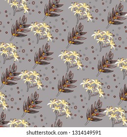Floral background for textiles