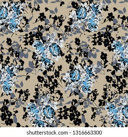 Floral background for textiles.