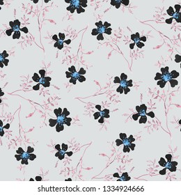 Floral background for textiles.