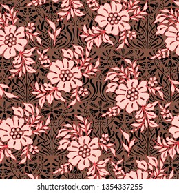 Floral background for textiles.