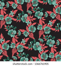 Floral background for textiles.