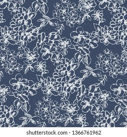 Floral background for textiles.