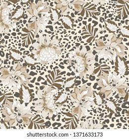 Floral background for textiles.