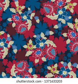 Floral background for textiles.