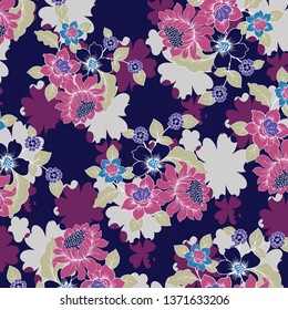 Floral background for textiles.
