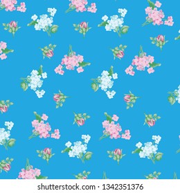  Floral background for textiles. Fashionable pattern in flowers.