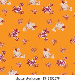  Floral background for textiles. Fashionable pattern in flowers.
