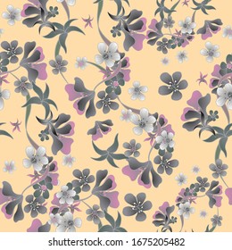  Floral background for textiles. Liberty style. fabric, covers, manufacturing, wallpapers, print, gift wrap.