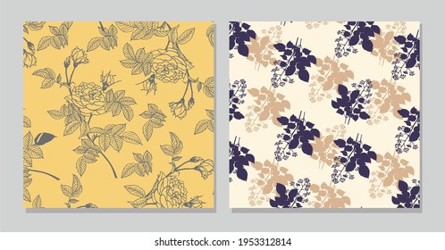 Floral background for textiles. Liberty style. fabric, covers, manufacturing, wallpapers, print, gift wrap.