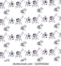 Floral background for textiles. Vector illustration of a beautiful floral bouquet.  