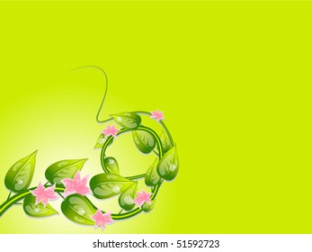 floral background with text-place