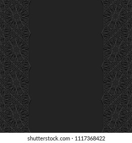Floral background with traditional ornament. Vector illustration.

