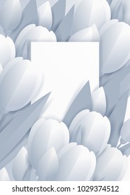 Floral background with tulips