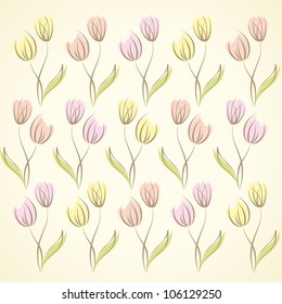 Floral background, tulips