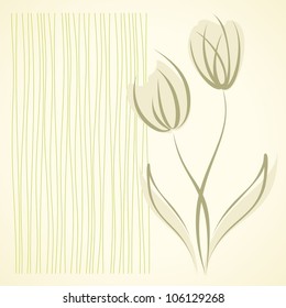 Floral background, tulips