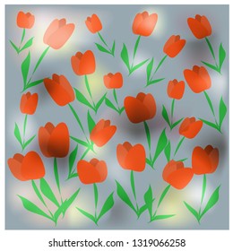 floral background with tulips