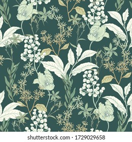
Fondo floral con tulipanes. Fondo para el diseño de superficie