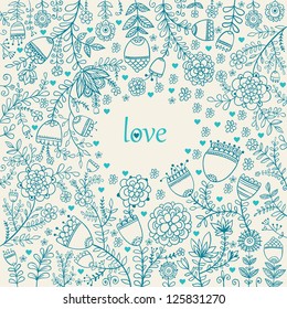 Floral Background. Valentine texture with flowers.