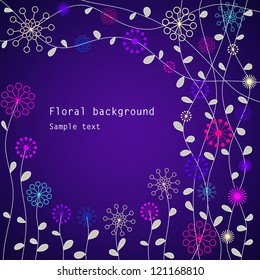 floral background, vector