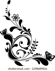 Floral background vector