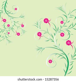 floral background. vector