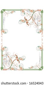 FLORAL BACKGROUND - VECTOR