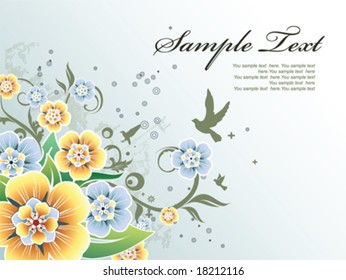 floral background vector