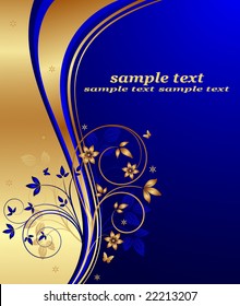 Floral background vector