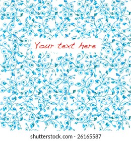 Floral background. Vector.