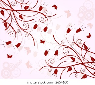 Fondo floral - vector