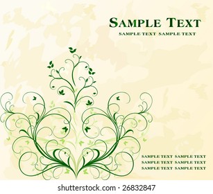 Floral background vector