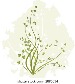 Floral background - vector