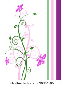floral background - vector