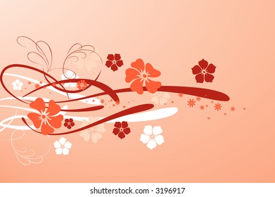 Floral background. Vector