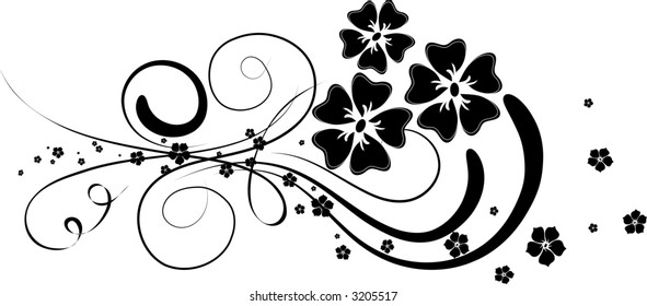 Floral background. Vector