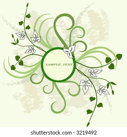 Floral background - vector