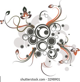 Floral background. vector