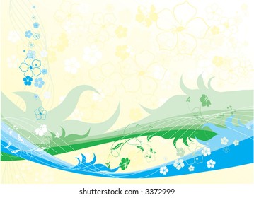 Floral background. Vector