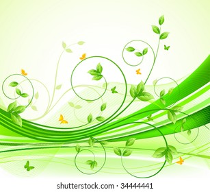 Floral background vector