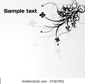 Floral background. Vector.