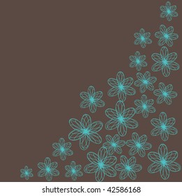 Floral background. Vector.