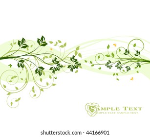 Floral background vector